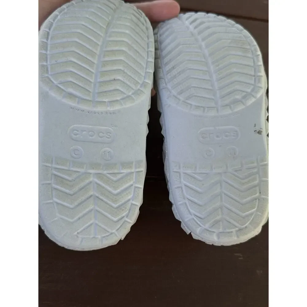 Crocs Crocband Clogs Kids Sky Blue Slip-On Lightweight Comfort Strap Casual C11
